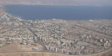 Eilat, Israel sett fra luften. Foto: Wikipedia / deror_avi CC3.0.