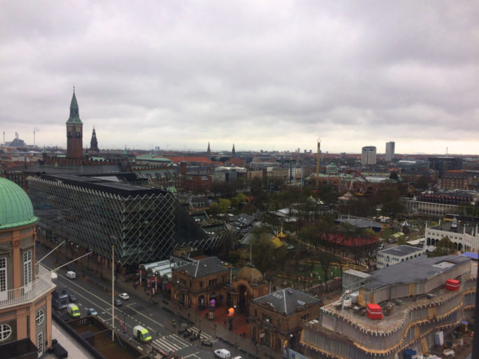 Utsikt fra Club Room i Raidsson Blu – Royal Hotel Copenhagen