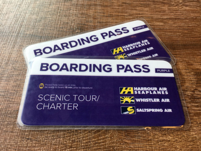 Harbour Air Seaplanes Boarding Pass