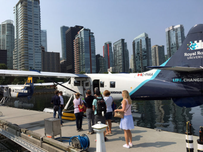 Harbour Air Seaplanes boarding