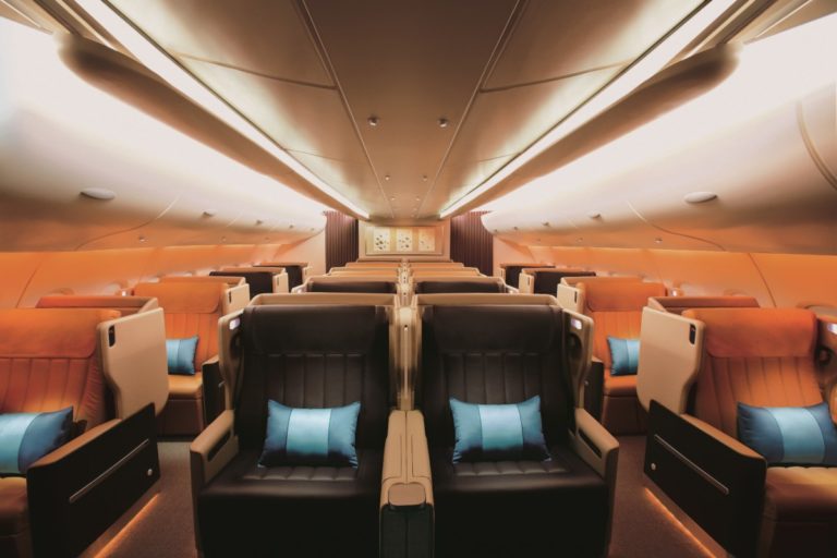 Singapore Airlines Airbus A380 businessklasse