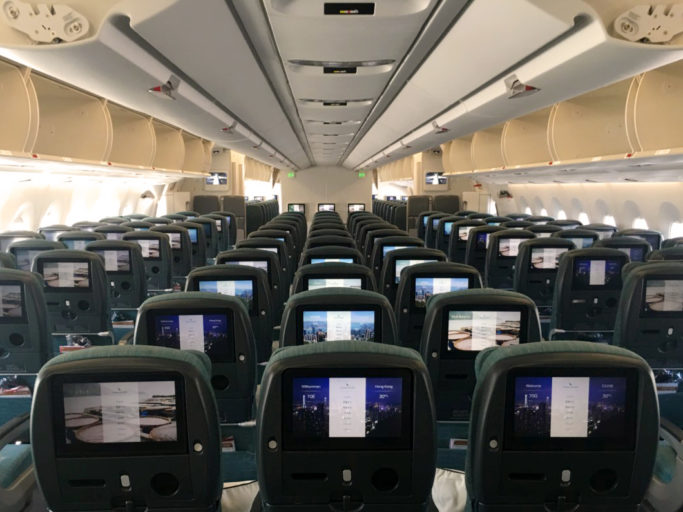 Cathay Pacific Airbus A350-900 Economy Class