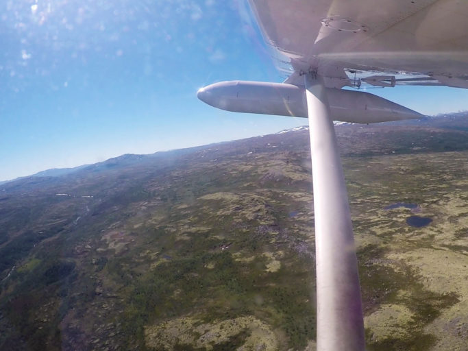 Utsikt fra flyet