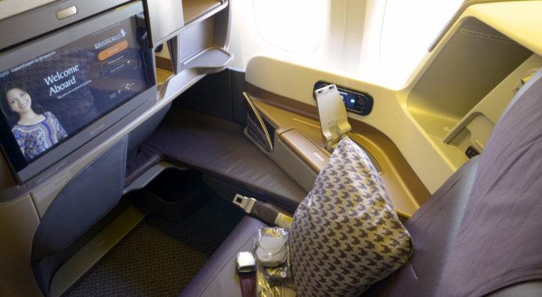 Singapore Airlines Business Class sete