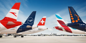 Lufthansa-gruppen, Austrian Airlines, Lufthansa, SWISS, Eurowings, Brussels Airlines