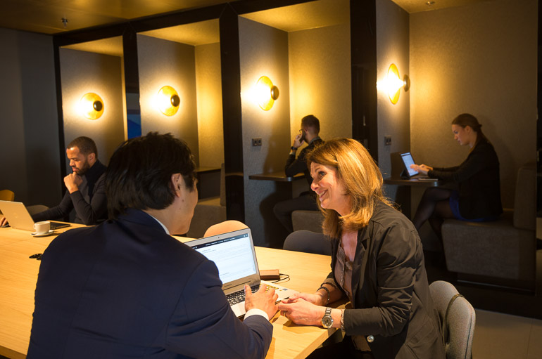 The new Star Alliance lounge at Amsterdam AMS airport