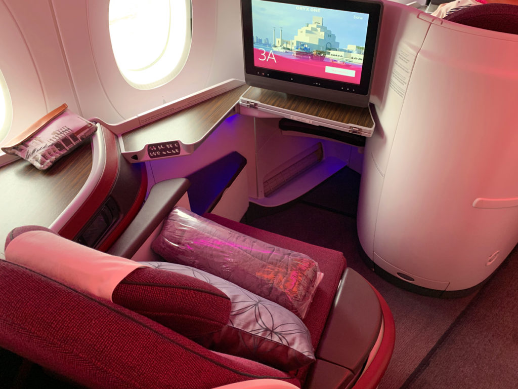 Qatar Airways business class Airbus A350