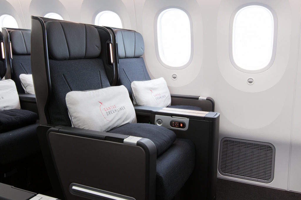 Qantas Boeing 787-9 Dreamliner premium economy