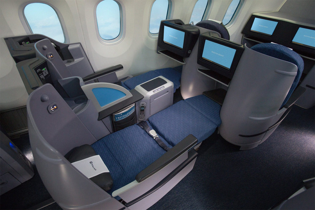 United Airlines Polaris Business Class Boeing 787