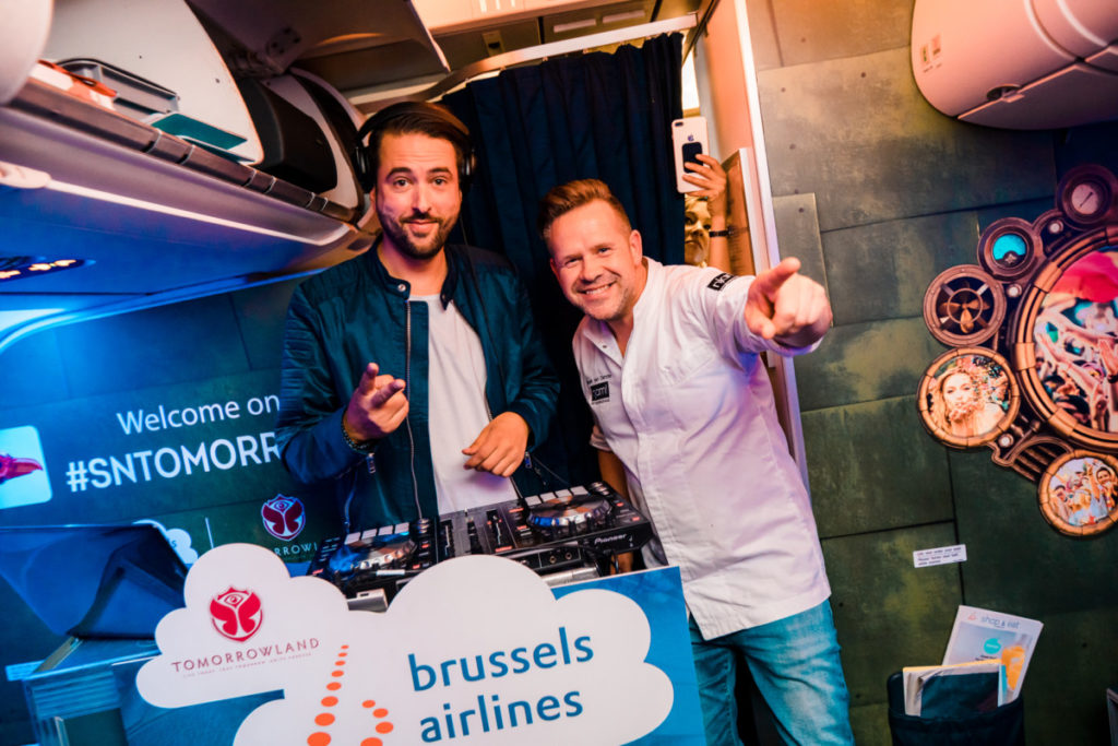 Brussels Airlines Tomorrowland party flight