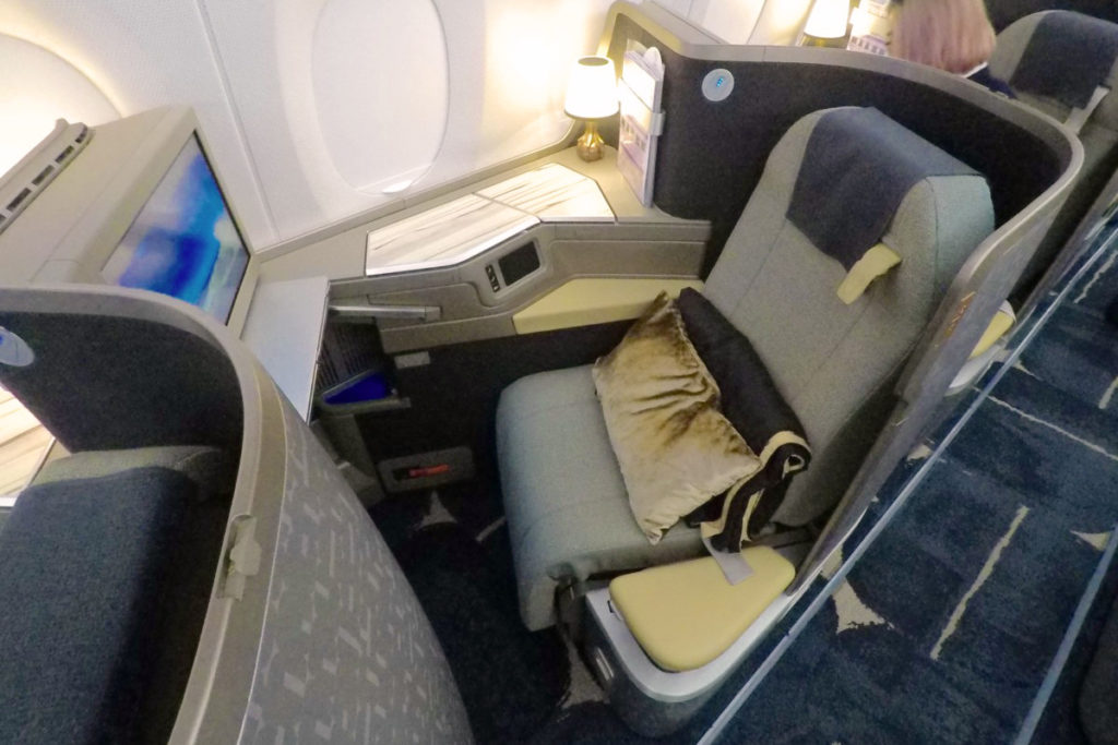 China Airlines Business Class Airbus A350 sete