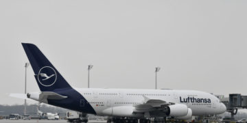 Lufthansa Airbus A380 i München