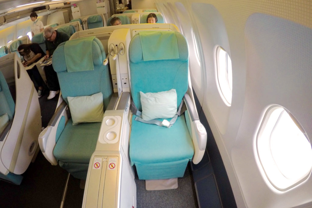 Korean Air Business Class Airbus A330 sete