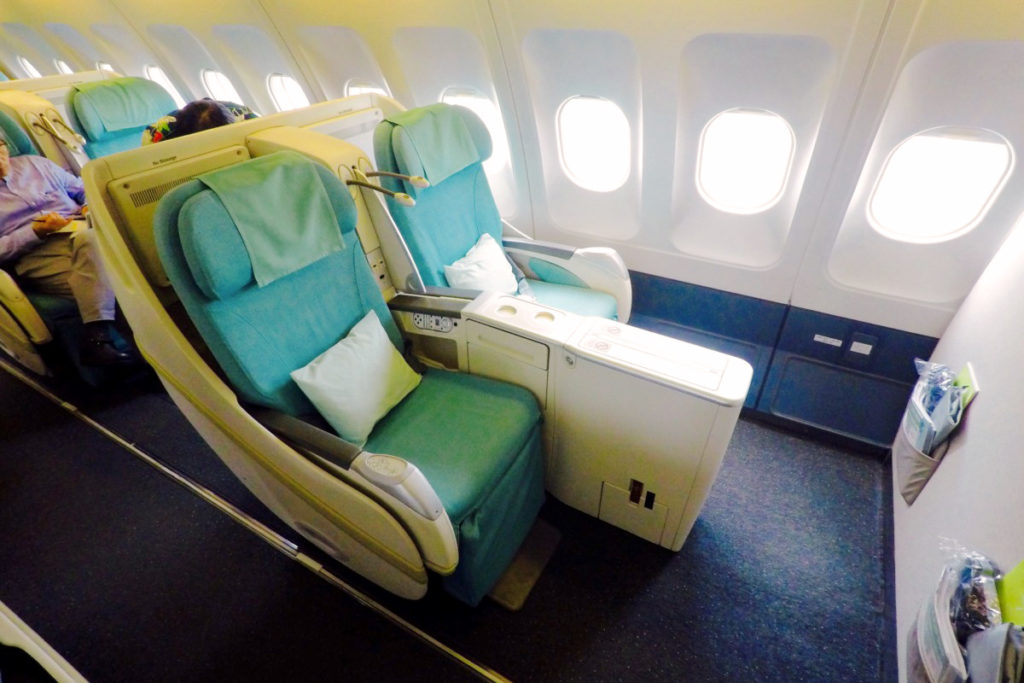 Korean Air Business Class Airbus A330 sete