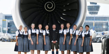 Lufthansa Airbus A380 Oktoberfest-crew