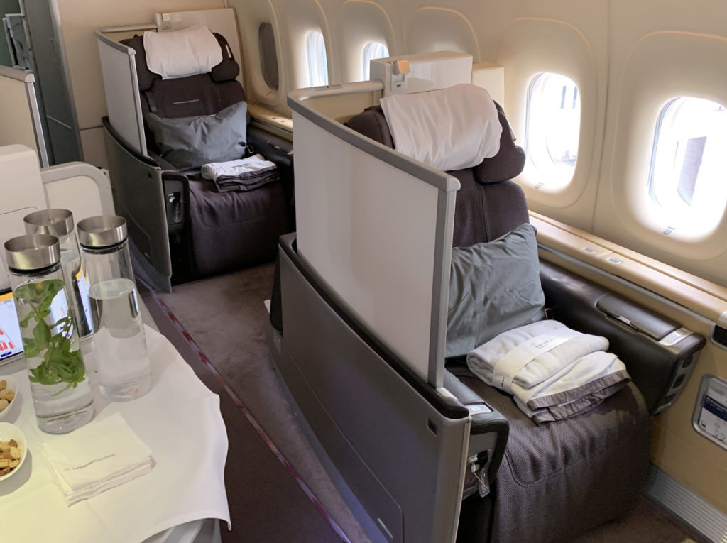 Lufthansa First Class-kabin Boeing 747-8i