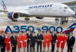 Aeroflot mottar sin første Airbus A350 med business class suites