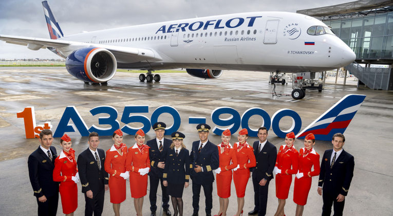 Aeroflot mottar sin første Airbus A350 med business class suites