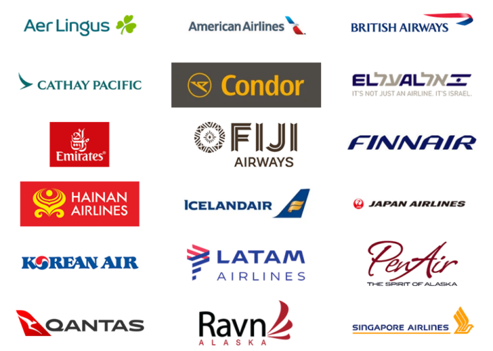 Alaska Airlines Mileage Plan partnere