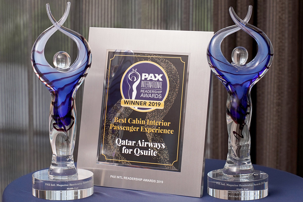 PAX International Readership Awatds Winner 2019 Best Cabin Interior Passenger Experience