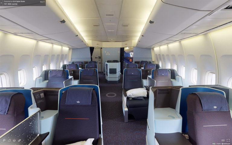 Virtuell omvisning i KLMs Boeing 747