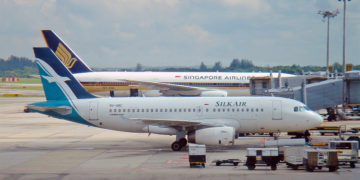 Singapore Airlines Boeing 777 og SilkAir Airbus A319