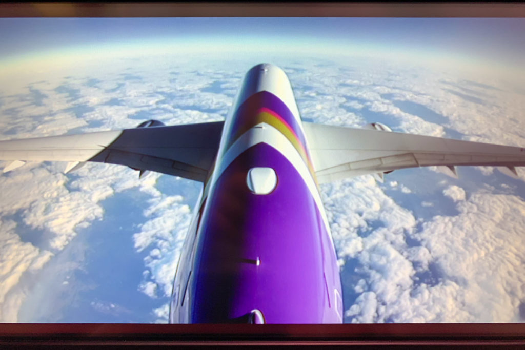 Thai Airways Airbus A350 rear view camera