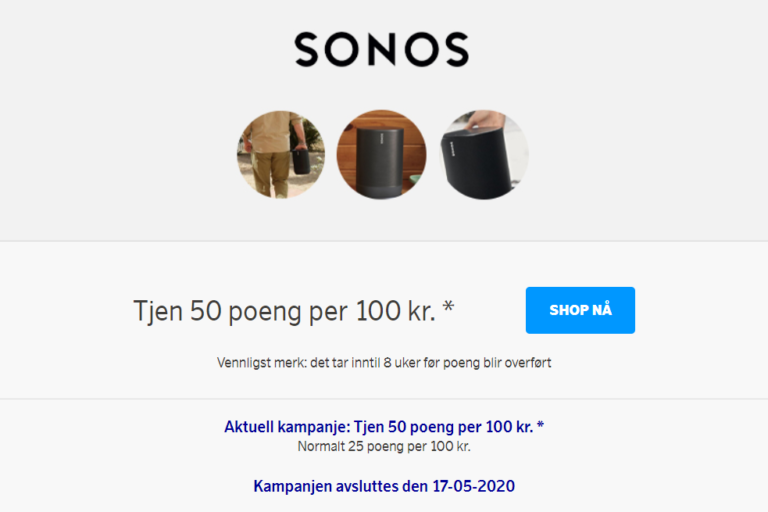 Sonos-kampanje med SAS EuroBonus