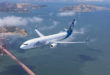 Alaska Airlines Boeing 737 over San Francisco