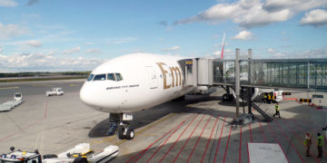 Emirates Boeing 777-300ER på Oslo Lufthavn