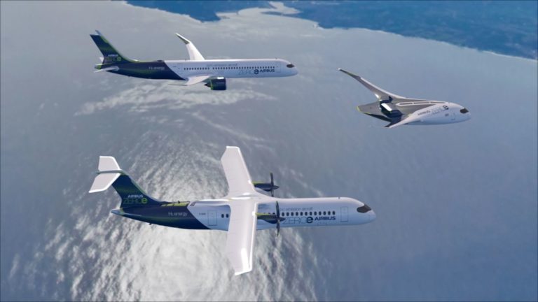 Airbus lanserer tre ZEROe utslippsfrie konsept-fly.